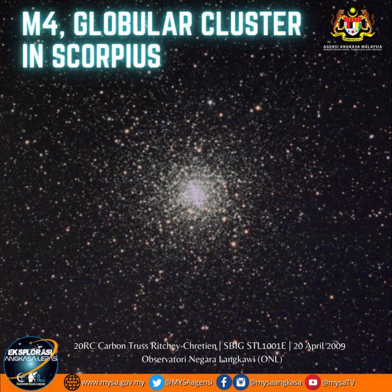 M4, Globular Cluster In Scorpius