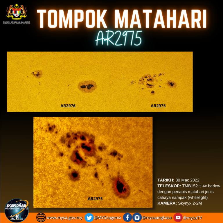 Tompok Matahari AR2975