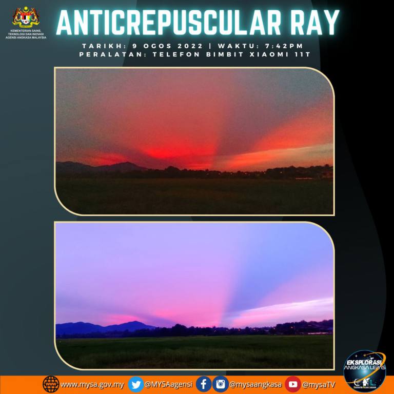 Anticrepuskular Ray