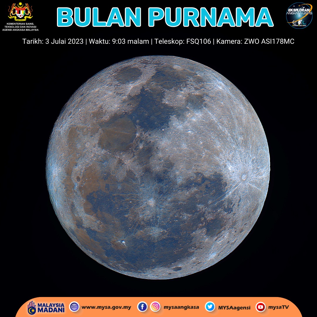 BULAN PURNAMA PADA 3 JULAI 2023