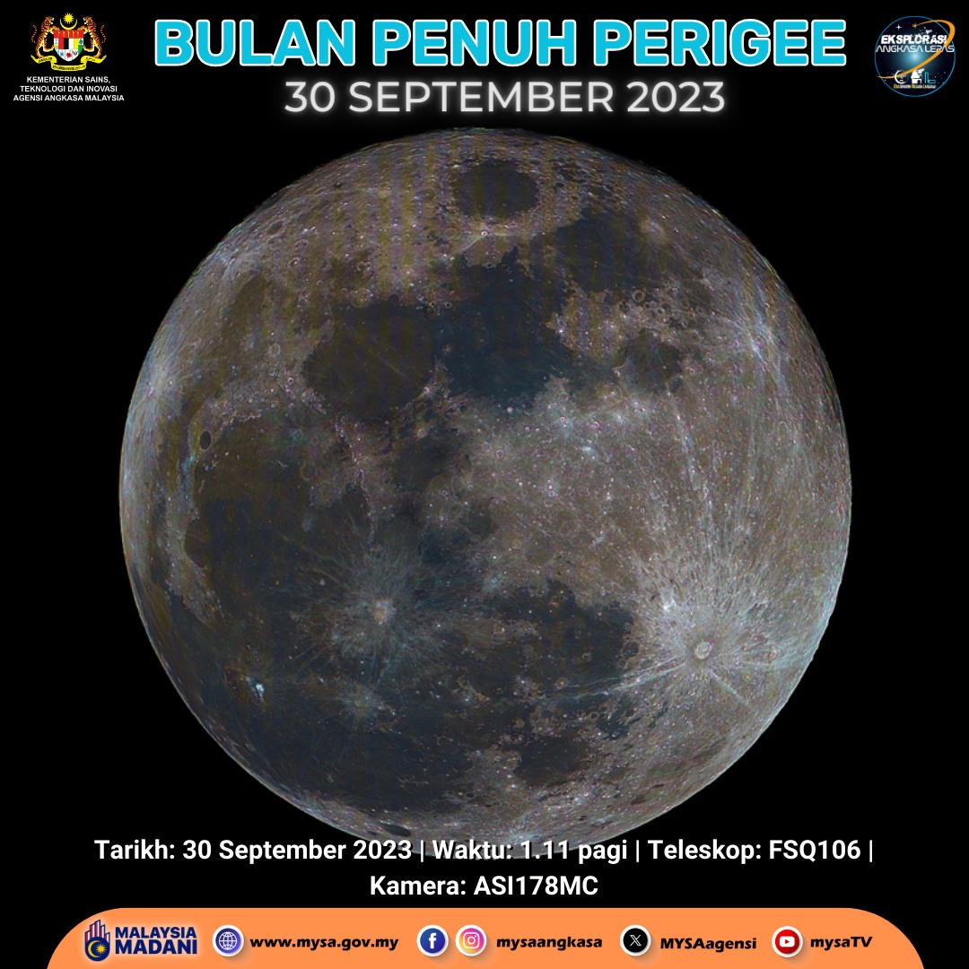 Bulan Penuh Perigee 30 Sept 2023