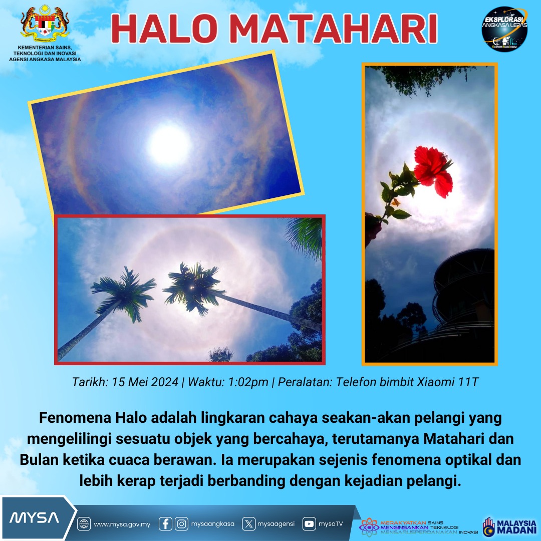 Halo matahari 15 Mei 2024