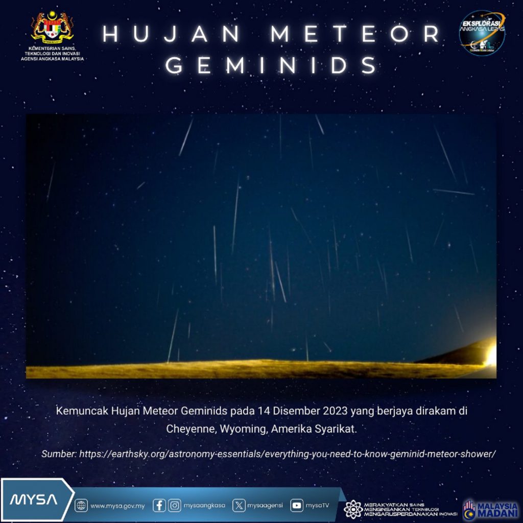 TM B HUJAN METEOR GEMINIDS 2024