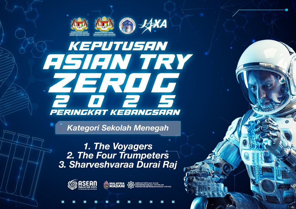 ASIAN TRY ZERO-G 2025 (ATZ-G 2025): KEPUTUSAN PEMENANG PERINGKAT KEBANGSAAN