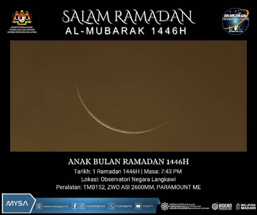 CERAPAN ANAK BULAN RAMADAN 1446H PADA 1 MAC 2025