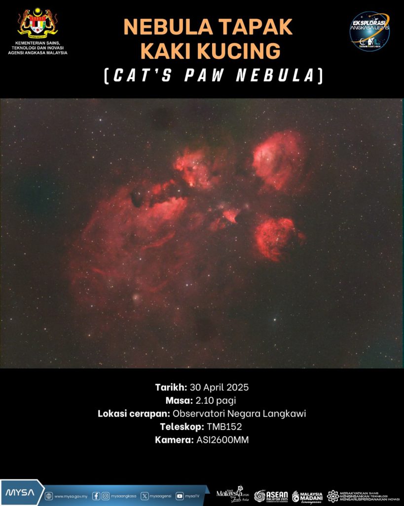 TM NEBULA TAPAK KAKI KUCING (CAT’S PAW NEBULA)
