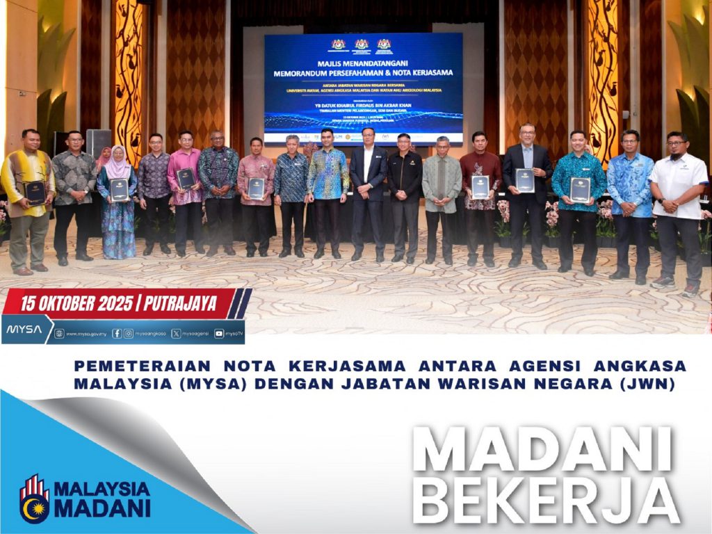 PEMETERAIAN NOTA KERJASAMA ANTARA MYSA DENGAN JABATAN WARISAN NEGARA (JWN) PADA 15 OKTOBER 2025