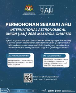 PERMOHONAN SEBAGAI AHLI INTERNATIONAL ASTRONOMICAL UNION (IAU) 2026 MALAYSIA CHAPTER