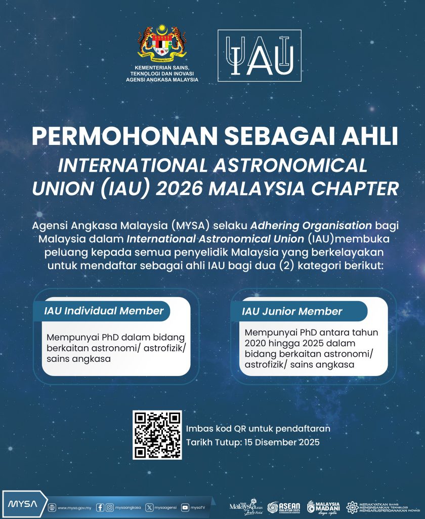 PERMOHONAN SEBAGAI AHLI INTERNATIONAL ASTRONOMICAL UNION (IAU) 2026 MALAYSIA CHAPTER