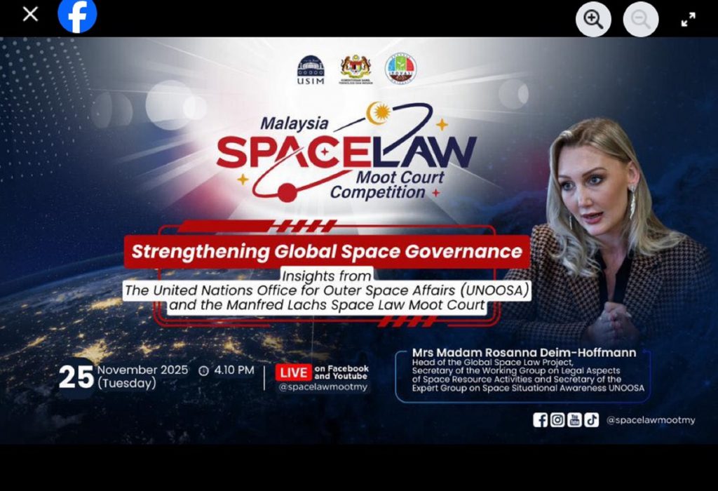 WEBINAR PENGUKUHAN TADBIR URUS ANGKASA GLOBAL PADA 25 NOVEMBER 2025