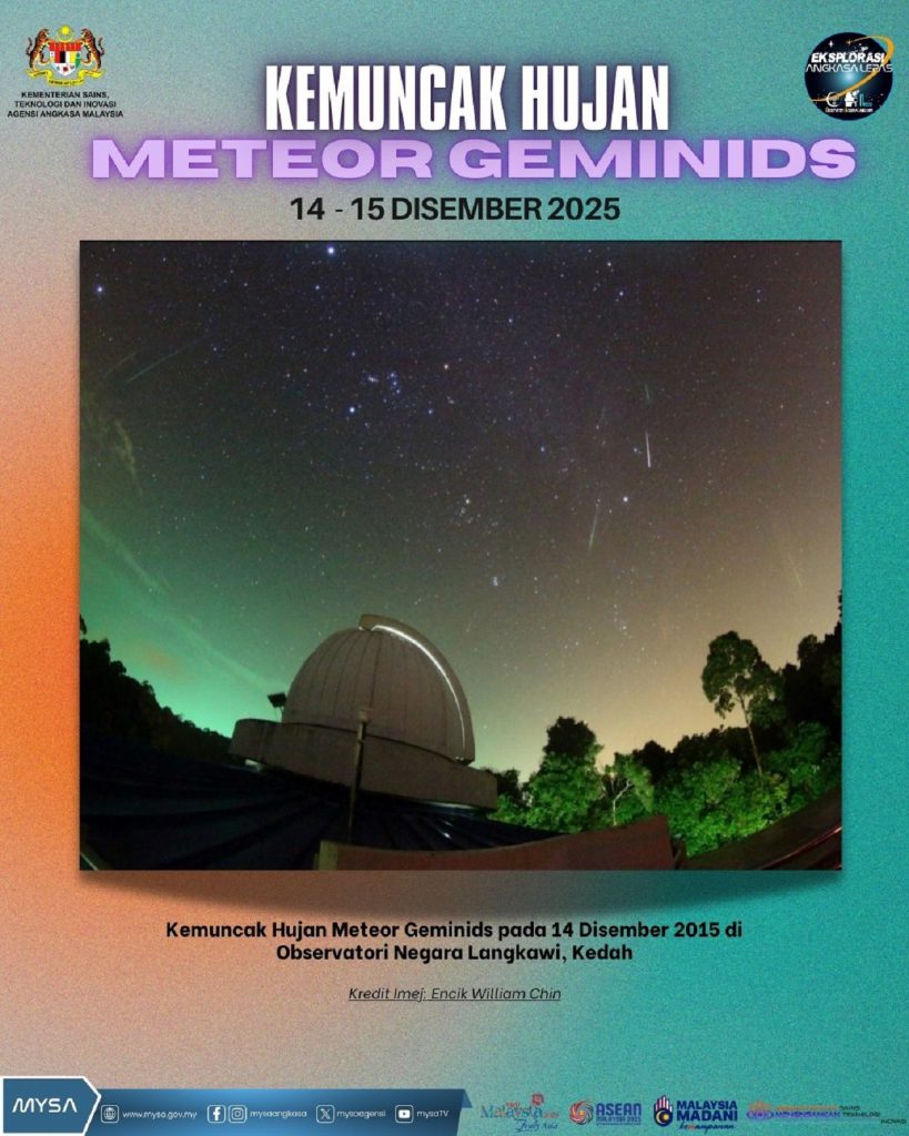 TM C KEMUNCAK HUJAN METEOR GEMINIDS 14 - 15 DISEMBER 2025