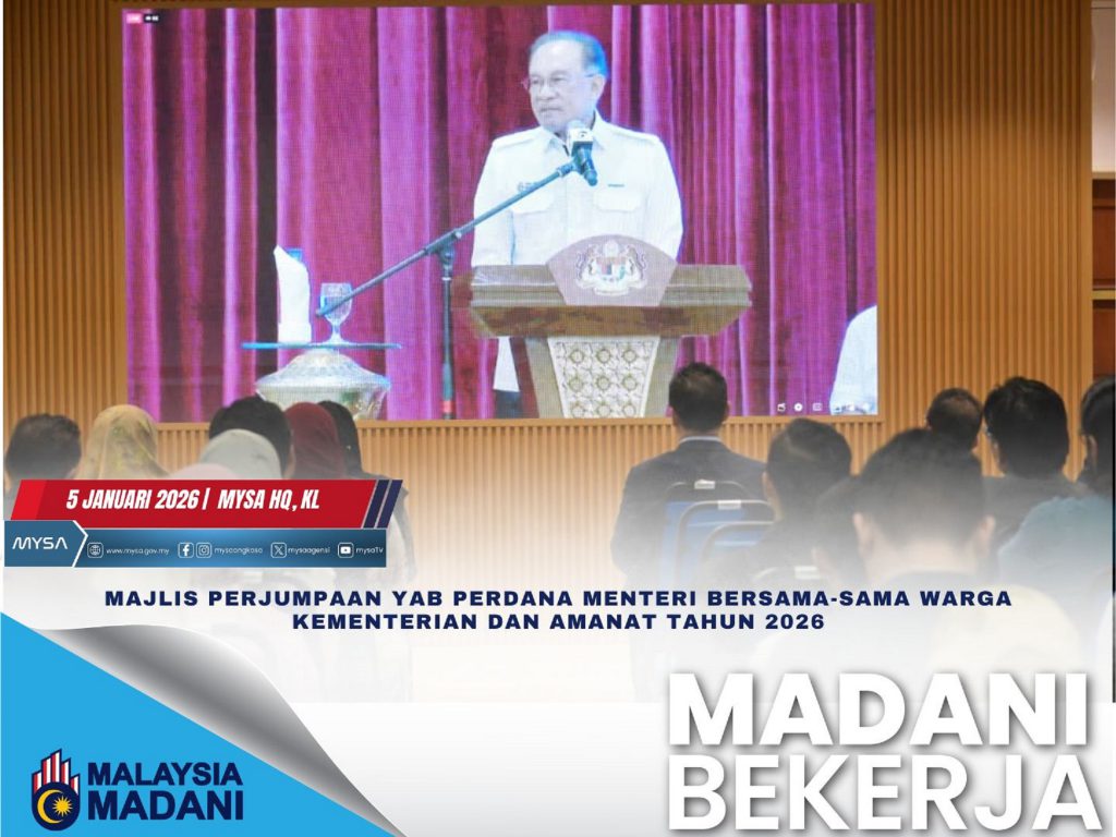 MAJLIS PERJUMPAAN YAB PERDANA MENTERI BERSAMA WARGA KEMENTERIAN DAN AMANAT TAHUN 2026 PADA 5 JANUARI 2026