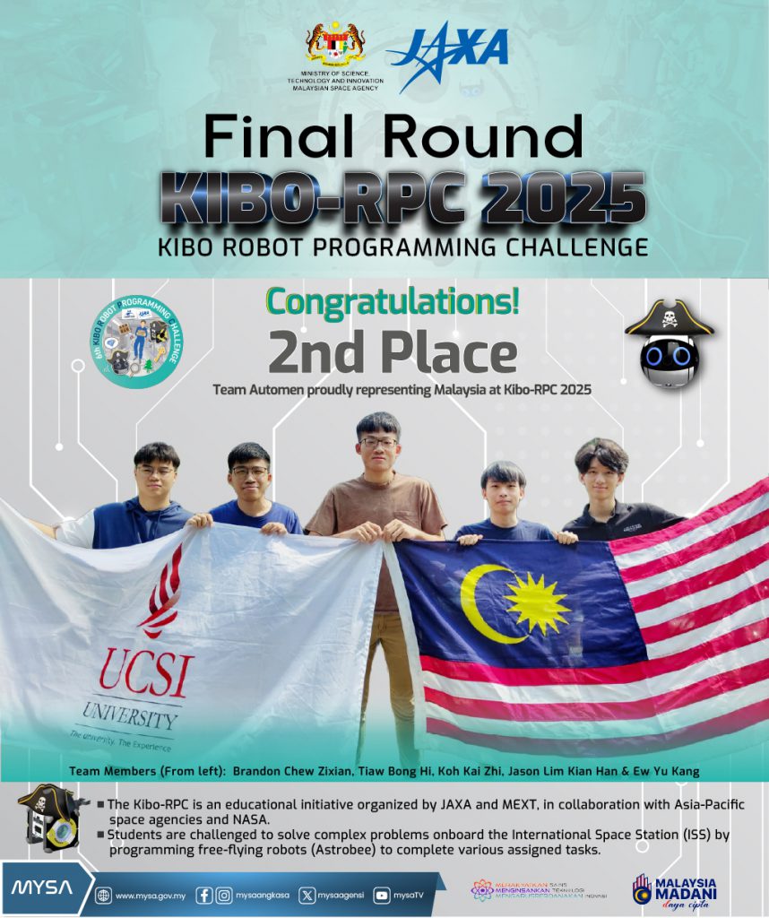 TAHNIAH! MALAYSIA MENANG TEMPAT KEDUA PERTANDINGAN AKHIR KIBO-RPC 2025 PERINGKAT ANTARABANGSA