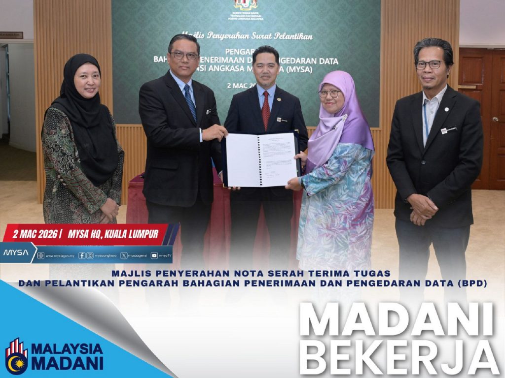 MAJLIS PENYERAHAN NOTA SERAH TERIMA TUGAS DAN PELANTIKAN PENGARAH BAHAGIAN PENERIMAAN DAN PENGEDARAN DATA (BPD) PADA 2 MAC 2026