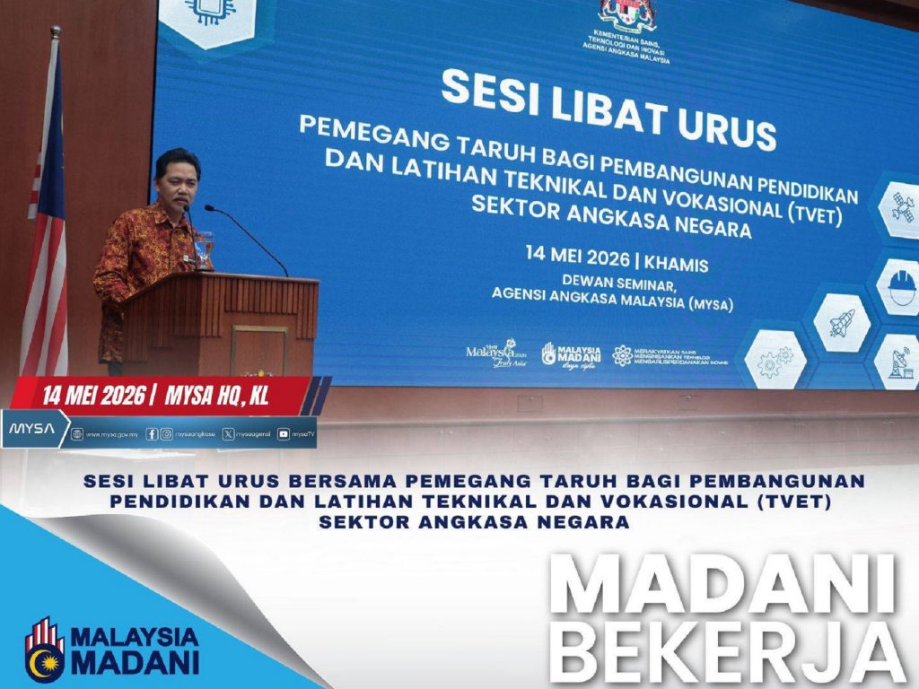 SESI LIBAT URUS BERSAMA PEMEGANG TARUH BAGI PEMBANGUNAN PENDIDIKAN DAN LATIHAN TEKNIKAL DAN VOKASIONAL (TVET) SEKTOR ANGKASA NEGARA PADA 14 MEI 2026