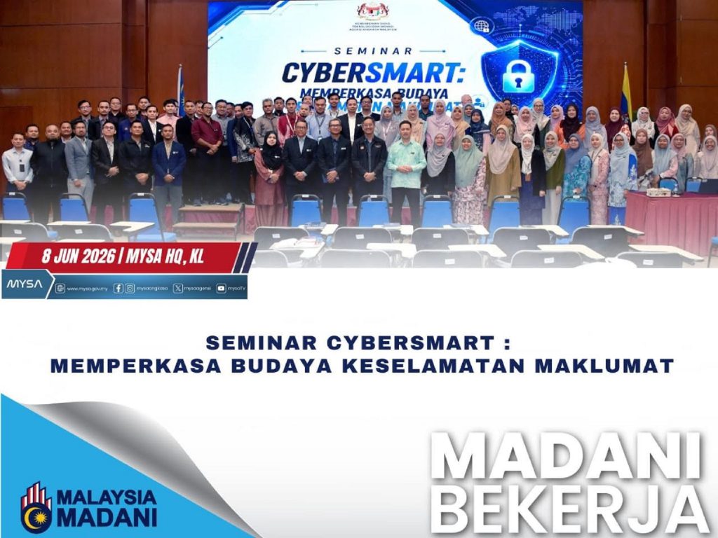 SEMINAR CYBERSMART: MEMPERKASA BUDAYA KESELAMATAN MAKLUMAT PADA 8 JUN 2026