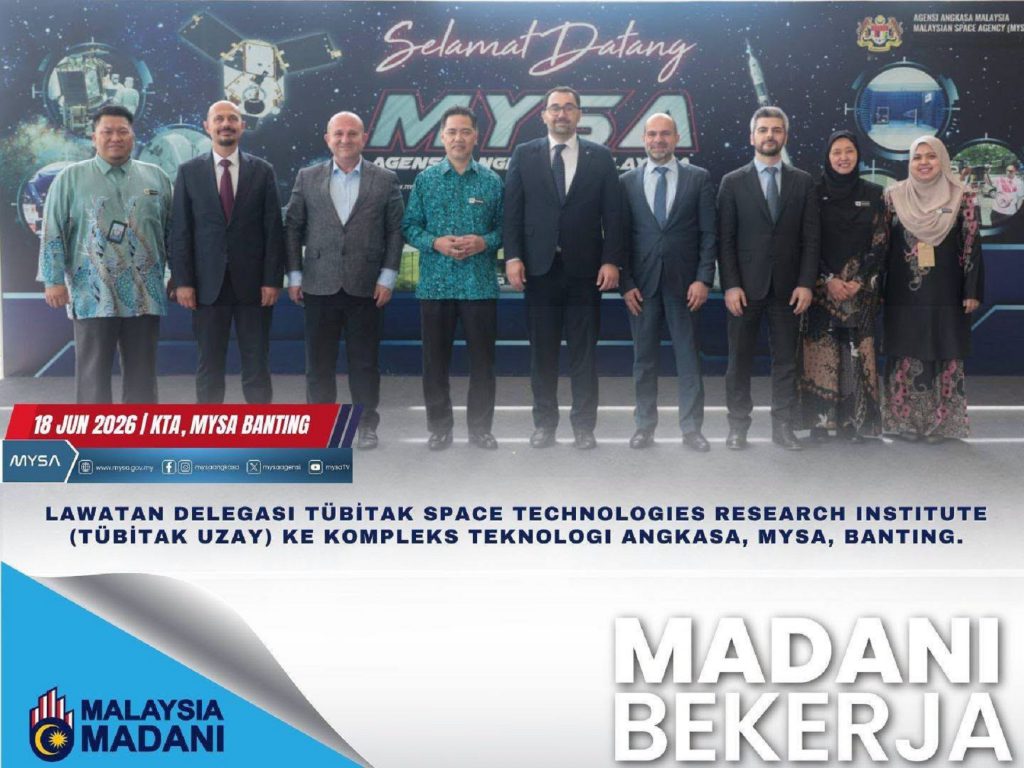 LAWATAN DELEGASI TÜBİTAK SPACE TECHNOLOGIES RESEARCH INSTITUTE (TÜBİTAK UZAY) KE KTA PADA 18 JUN 2026