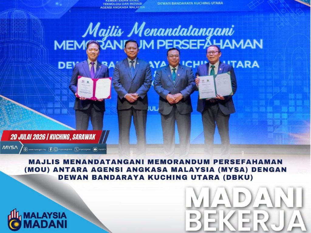 MAJLIS MENANDATANGANI MEMORANDUM PERSEFAHAMAN (MOU) ANTARA MYSA DENGAN DEWAN BANDARAYA KUCHING UTARA (DBKU) PADA 20 JULAI 2026