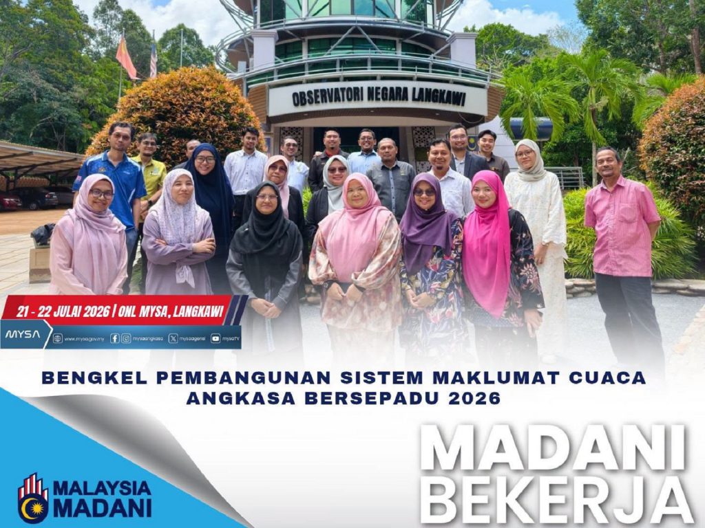 BENGKEL PEMBANGUNAN SISTEM MAKLUMAT CUACA ANGKASA BERSEPADU 2026 PADA 21 & 22 JULAI 2026 DI ONL
