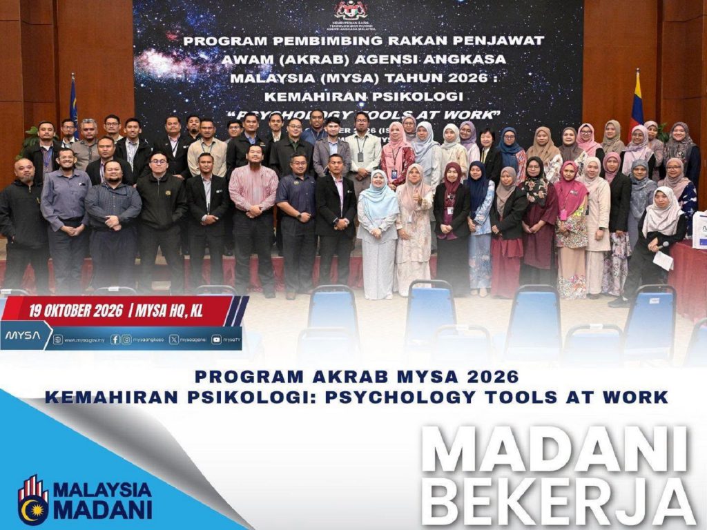 PROGRAM AKRAB MYSA 2026 - KEMAHIRAN PSIKOLOGI: PSYCHOLOGY TOOLS AT WORK PADA 19 OKTOBER 2026